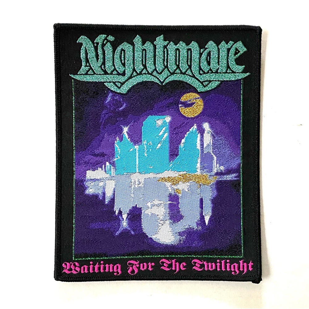 Nightmare Waiting For The Twilight Woven Patch Battle Vest Sew 80’s Metal Music